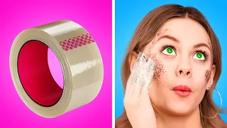ASTUCES BEAUTÉ VIRALES || Techniques de Maquillage Pour Filles Par 123 GO! GOLD