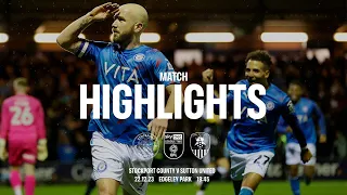 Stockport County Vs Notts County - Match Highlights - 22.12.23