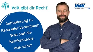 Aufforderung zu Reha oder Verrentung: Was darf die Krankenkasse, was nicht?  VdK gibt dir Recht! #30