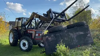 Fiat 50-66 front loader in action