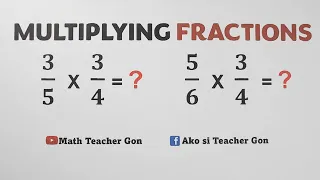How to Multiply FRACTIONS? @MathTeacherGon