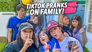 TESTING Viral TikTok PRANKS On FAMILY!! (Laughtrip Si Ma!) | Ranz and Niana