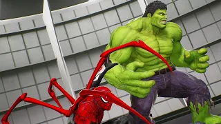 Spider-Man & Hulk VS Venom & Spiderman (Hardest AI) - Marvel vs Capcom: Infinite