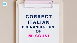 How to pronounce 'Mi scusi' (Excuse me) in Italian? | Italian Pronunciation