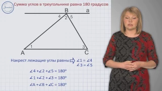 Геометрия 7 класс. Сумма углов треугольника