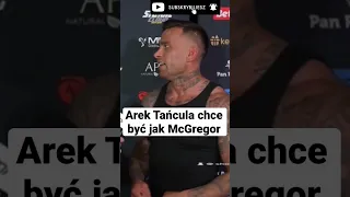 Arek Tańcula chce być jak McGregor #arektańcula #mcgregor #famemma #tancula #mma #shorts