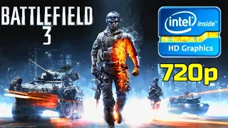 Battlefield 3 |Intel HD 520 | i3 6006u Performance Test || 720p Low Settings Benchmark