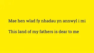 The Welsh National Anthem - Hen Wlad Fy Nhadau (with translation!)