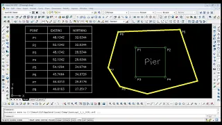 how to get coordinates table in AutoCAD? Surveyor