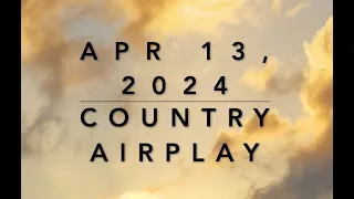 Billboard Top 60 Country Airplay (Apr. 13, 2024)