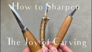 How to Sharpen Whittling and Carving Knives | How to Whittle | How to Sharpen knives for carving