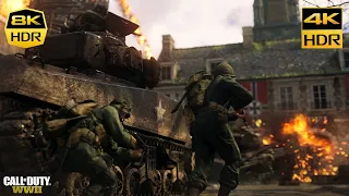 Call Of Duty WW2 Collateral Damage 4K-8K HDR UHD Gameplay (COD World War 2)PC RTX 3090