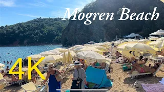 Mogren Beach 🏝️ Budva Montenegro 🇲🇪 4K Walking Tour