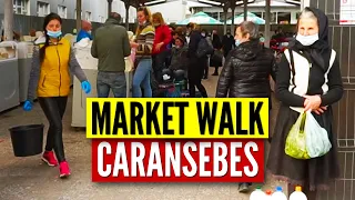 City Market in Caransebeș, Romania | Walking in Flea Market | Market Walk Piața Gugulanilor (2021)