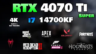 RTX 4070 Ti Super + i7 14700KF : Test in 8 Games | 4K | All Settings Tested