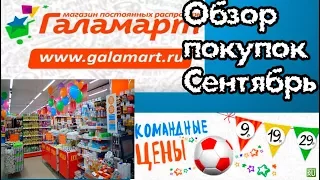 ГАЛАМАРТ. Обзор покупок. Сентябрь. Замена FIX price?