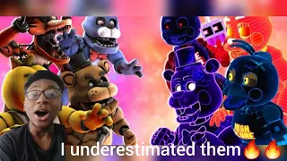 [ Sfm Fnaf] Arcade Mayhem vs Originals Julz Studio reaction