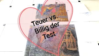 Diamond Painting Teuer vs. Billig Bild