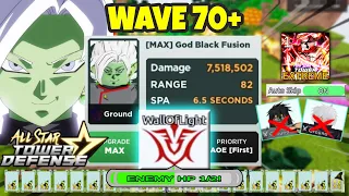 Level 175 FUSED ZAMASU (God Black Fusion) in Extreme Infinite Mode | All Star Tower Defense Roblox