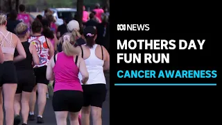 Dozens of people ran for the Mother's Day fun run, raising awareness for breast cancer | ABC News