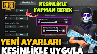 BU AYARLARI KESİNLİKLE YAPIN!!✅ YENİ TAKTİK👍 | PUBG MOBİLE