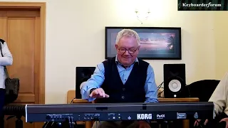 Alois Müller am Korg Pa4X Musikant & Pa5X zum Musikertreffen 2023