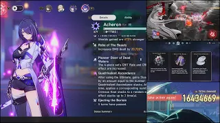 Acheron DMG Dealt +20k% Preservation Path | Robe of The Beauty | Company Time Gold & Gears Full Run