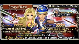 Dissidia Final Fantasy: Opera Omnia - Locke & Celes EX (Ah Well) ¯_(ツ)_/¯ Event Draw