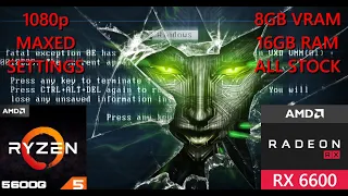 System Shock (2023) Remake | PC Benchmark | Ryzen 5 5600G + RX6600 | FPS Test | 60 FPS Cap :(
