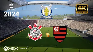 eFootball 2024 - Corinthians vs Flamengo | Brasileirão | NEXT GEN XBOX SERIES X [4K 60FPS]