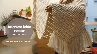 Macrame table runner Tutorial | Easy DIY | Useful items for Home Decor | Him Macrame