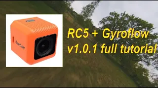 Runcam 5 Orange + Gyroflow v1.0.1 full tutorial step by step | FPV ON