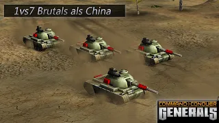 1vs7 - China vs 7 Random Brutals [C&C Generals]