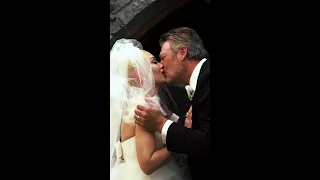 Gwen Stefani and Blake Shelton's 1 year anniversary wedding video.