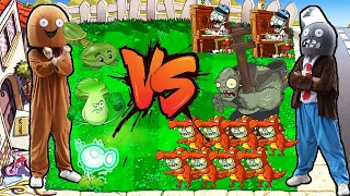 Plant vs zombie - iron bucket zombie turns into giant zombie. Can electric energy pea win