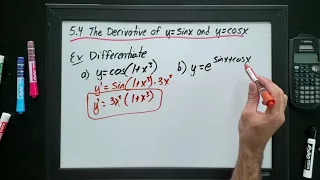 5.4 The Derivative of y=sinx and y=cosx (Grade 12 Calculus MCV4U)