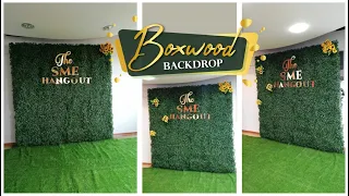 How to Assemble a Boxwood Hedge Backdrop For Beginners. #boxwood #backdrop