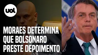 Moraes manda Bolsonaro depor amanhã sobre divulgação de inquérito sigiloso