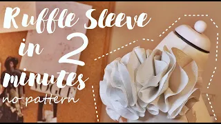 Ruffle Sleeve design without Pattern