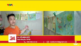 Triển lãm tranh nhỏ của cậu bé 8 năm chống chọi với ung thư | VTV24