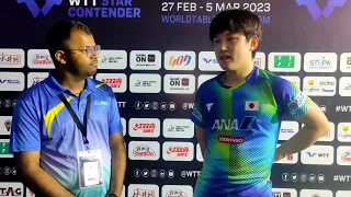 In Conversation with World Rank-4 Paddler, Tomokazu Harimoto at Star Contender Goa