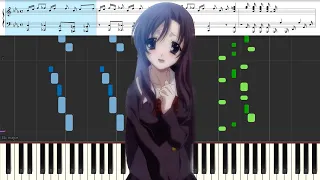 School Days OST   Still I love you – Kaoru Okubo - Piano Tutorial - Synthesia - Sheet music