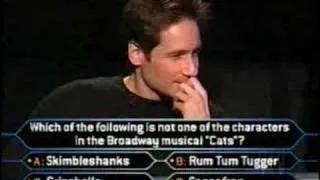 Who Wants to be a Millionaire? - David Duchovny knows CATS