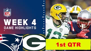 Green Bay Packers vs. New England Patriots Full Highlights 1st QTR | NFL Week 4, 2022