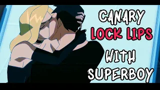 Black Canary Lock Lips with Superboy