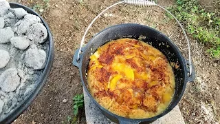 Let's make Peach Cobbler in the Dutch Oven