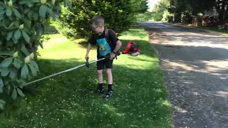 First time with a string trimmer