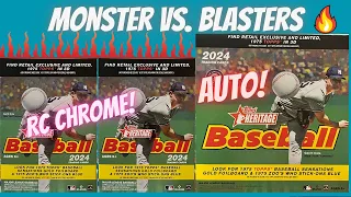 🔥Monster vs. Blaster Boxes! ⚾️ 2024 Topps Heritage ** Hits Galore! Auto and More!! **