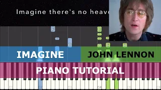 IMAGINE - John Lennon (EASY Piano Tutorial)