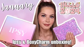 JANUARY 2024 IPSY GLAM BAG & BOXYCHARM UNBOXING!💫